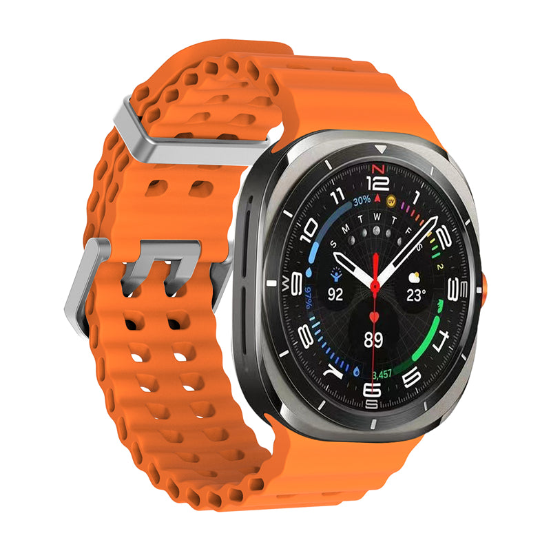 Marine Band For Samsung Galaxy Watch Ultra 47mm Sports Silicone Strap Bracelet For Samsung Galaxy Ultra Watchband Accessories