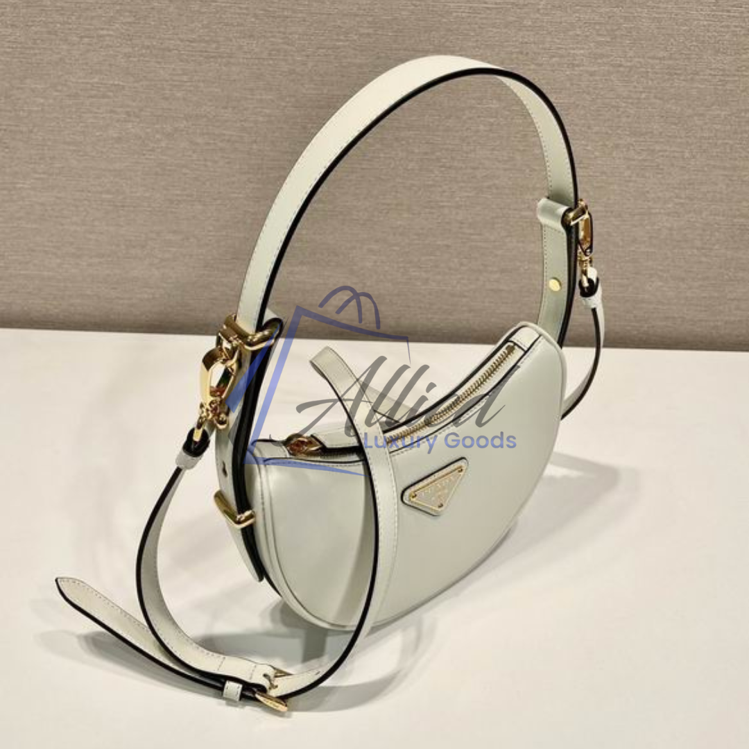 Prada Arqué Leather Mini Shoulder Bag