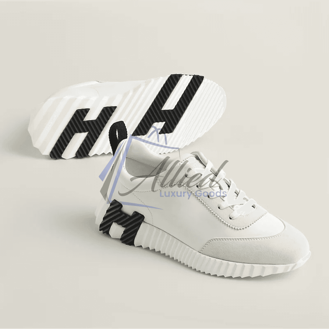Hermès Bouncing Sneakers Contrast Sole Luxe Goatskin Construction