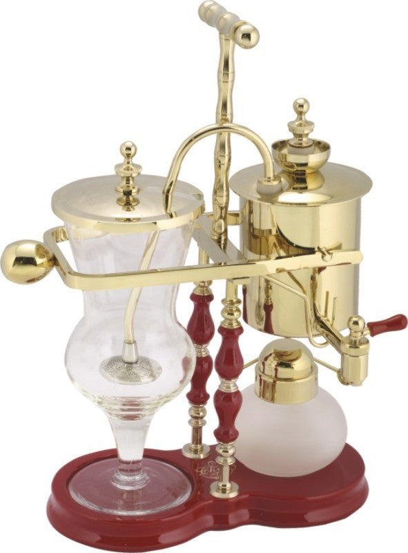 Luxury Champagne Gold Belgian royal coffee maker/syphon vacuum coffee pot /Tea pot with top quality ,perfect chrsitmas gift