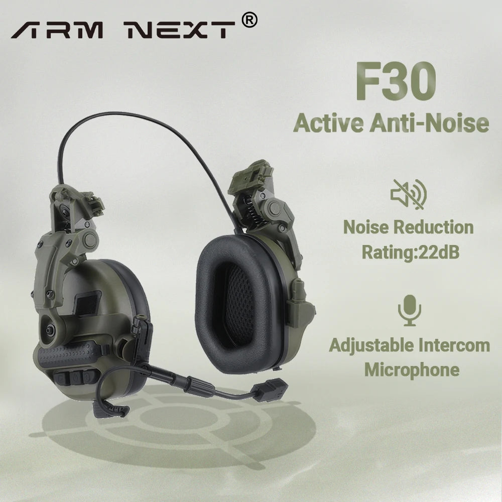 2024 Tactical Electronic Shooting Earmuff ARM NEXT Anti-noise Headphone Sound Amplification Hearing Protection Helmet Headset