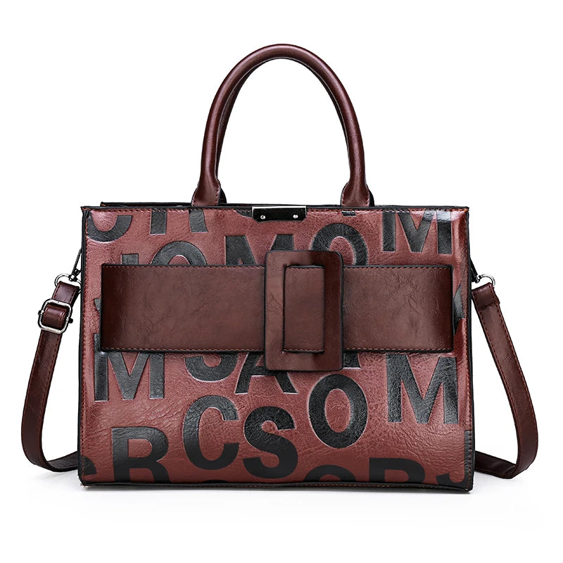 Structured Women’s Fashion Satchel with Multi-Compartment Design