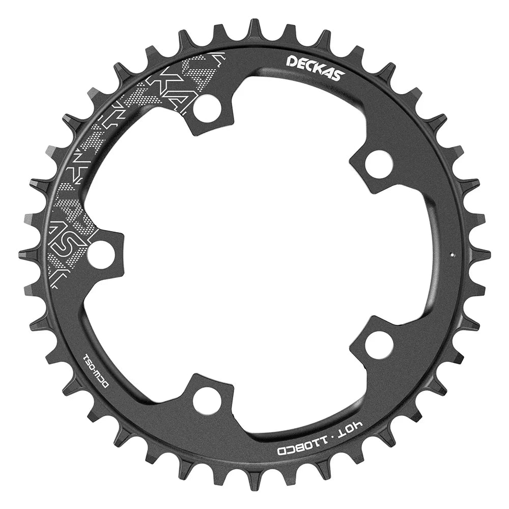 DECKAS 110BCD 130BCD Crown Chainring Narrow Wide Round Chain Ring 36T 38T 40T 42T 44T 46T 48T 50T 52T 54T 56T 58T Sprocket