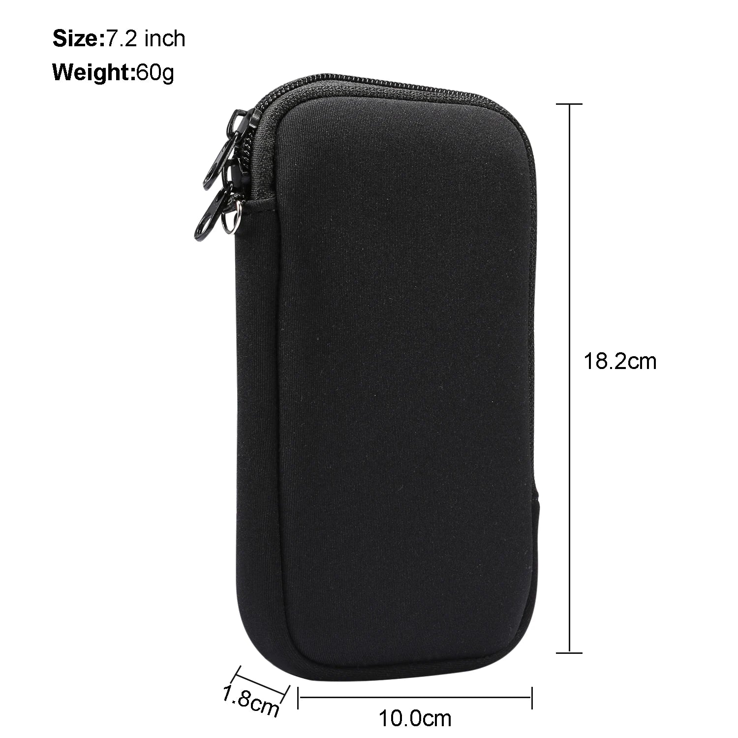 Universal Neoprene Mobile Phone Bag Case With Shoulder Strap For iPhone Samsung Galaxy Xiaomi Huawei Honor Oppo Shockproof Pouch