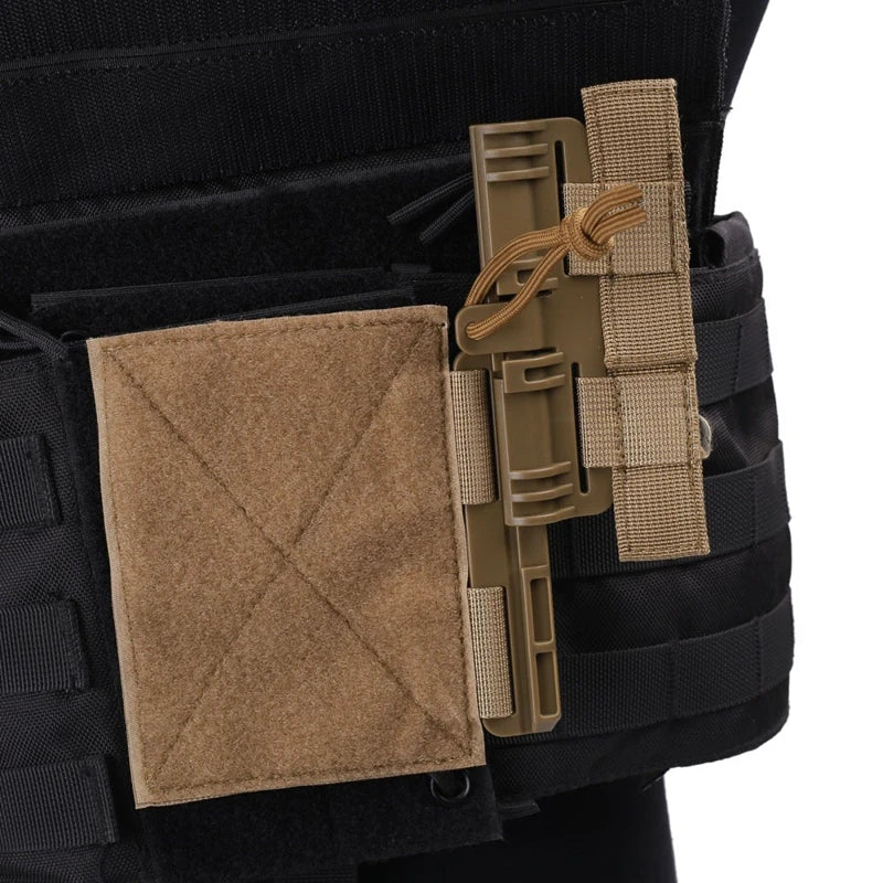 Vest Quick Release Buckle Set, Molle Quick Disconnect Side Entry Conversion with Hook Loop Fastener for Plate Carrier Outdoor Hu