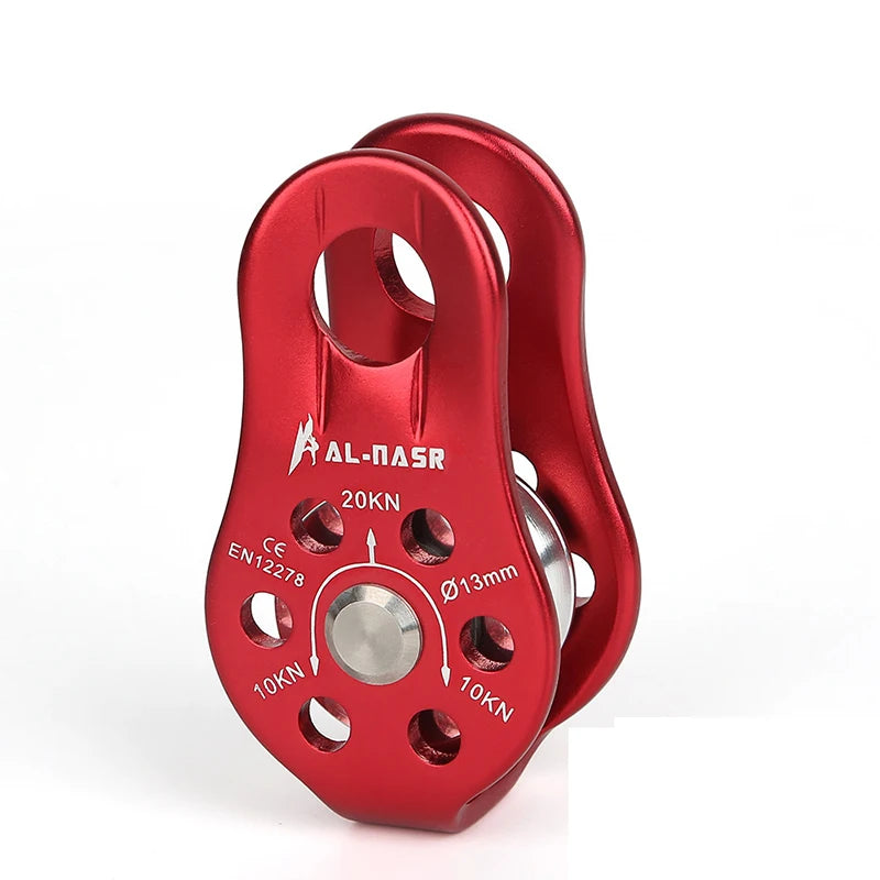 Rock Climbing Pulley Outdoor Tools Professional Fixed Sideplate Single Sheave Pulley Mountain Climbing Equipment