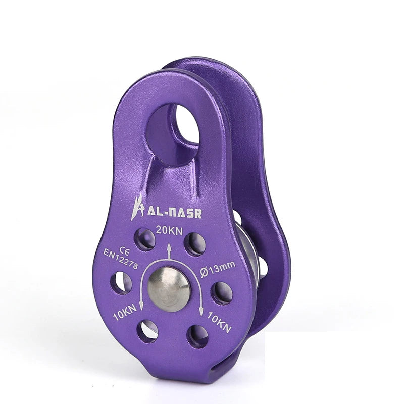 Rock Climbing Pulley Outdoor Tools Professional Fixed Sideplate Single Sheave Pulley Mountain Climbing Equipment