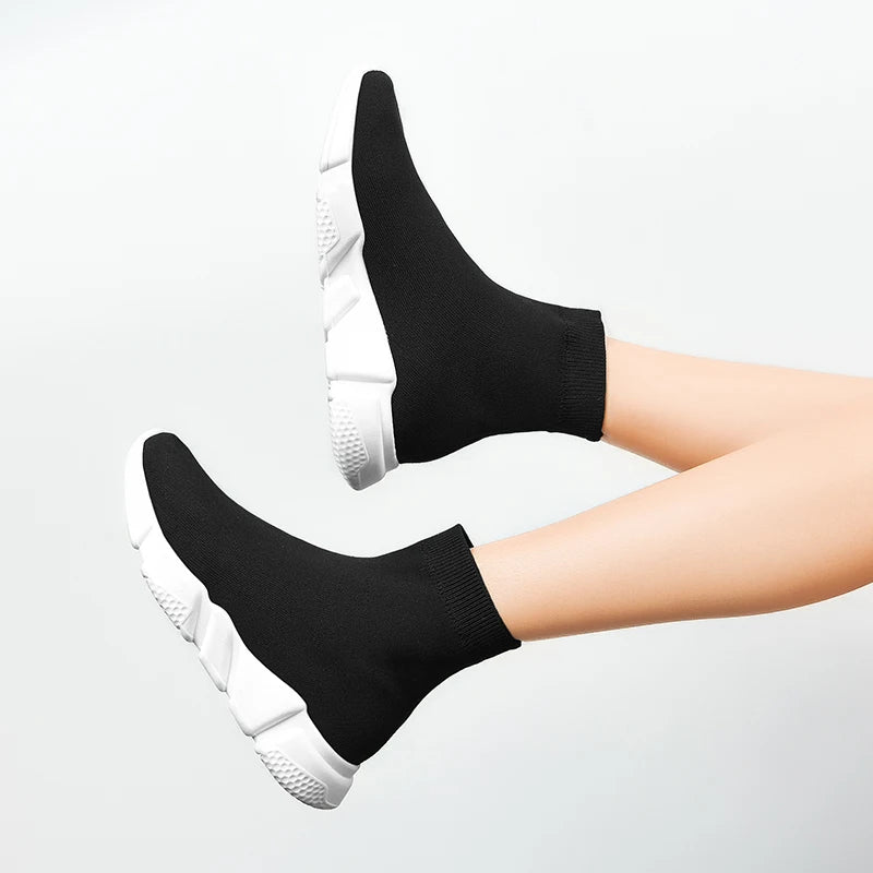 35-47 Socks Shoes For Women 2024 Sneakers Summer Ladies Slip On Black Flat Woman Barefoot Shoe Unisex Men Footwear Spring tennis