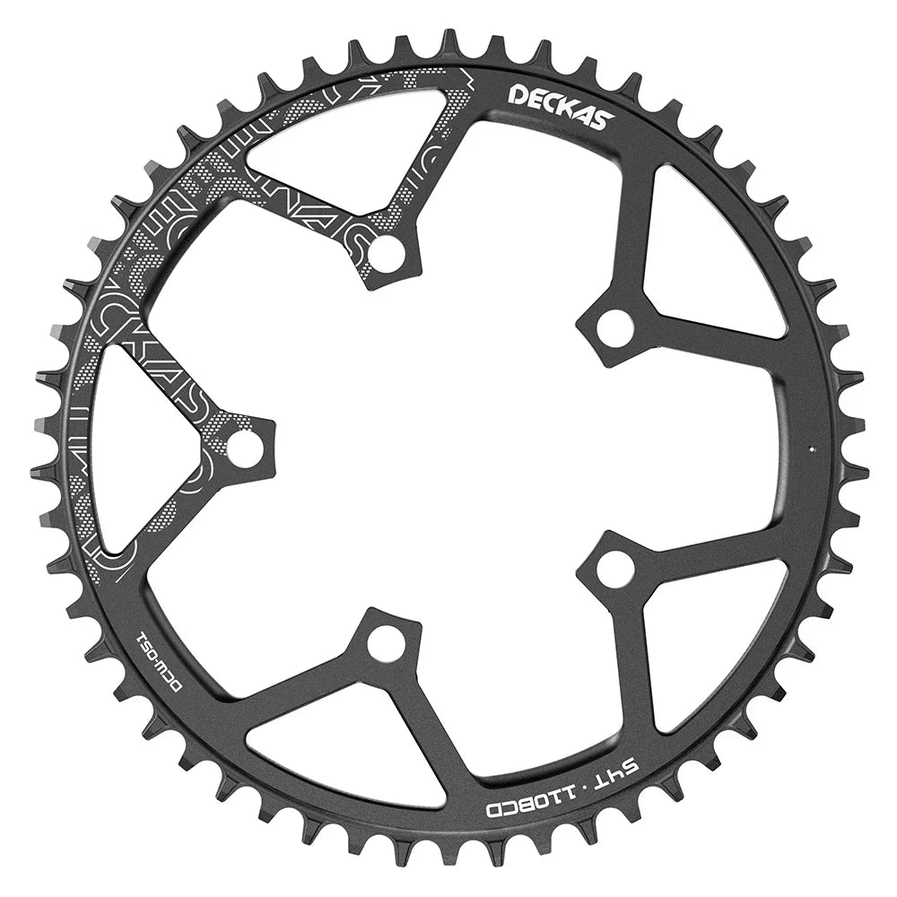 DECKAS 110BCD 130BCD Crown Chainring Narrow Wide Round Chain Ring 36T 38T 40T 42T 44T 46T 48T 50T 52T 54T 56T 58T Sprocket