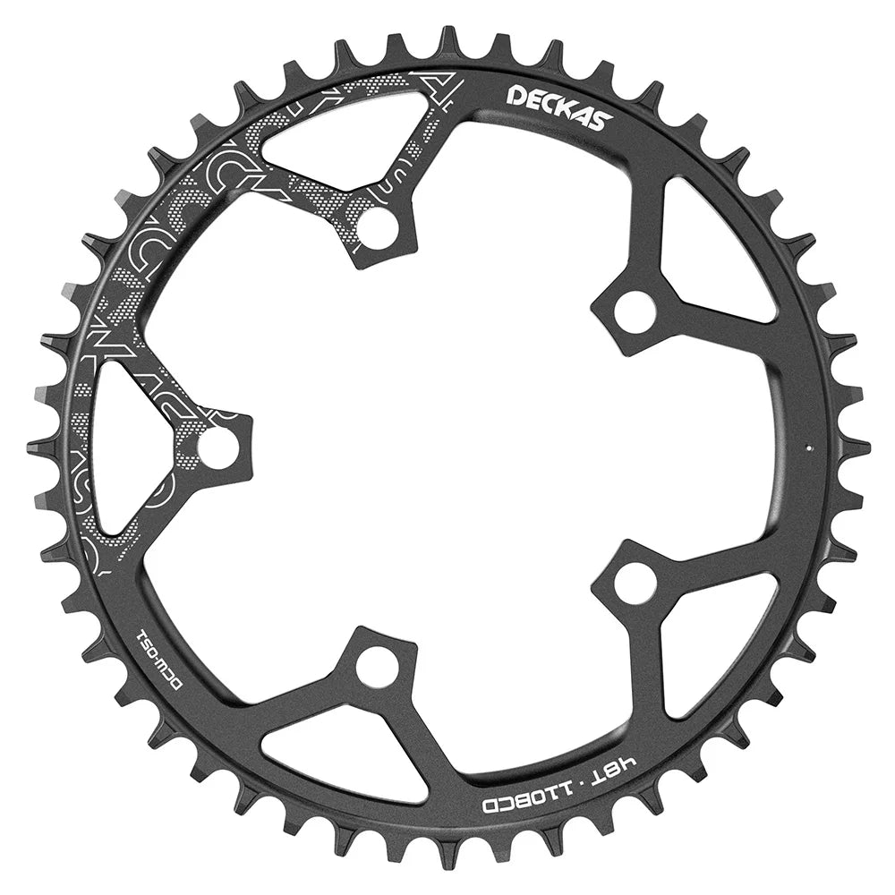 DECKAS 110BCD 130BCD Crown Chainring Narrow Wide Round Chain Ring 36T 38T 40T 42T 44T 46T 48T 50T 52T 54T 56T 58T Sprocket