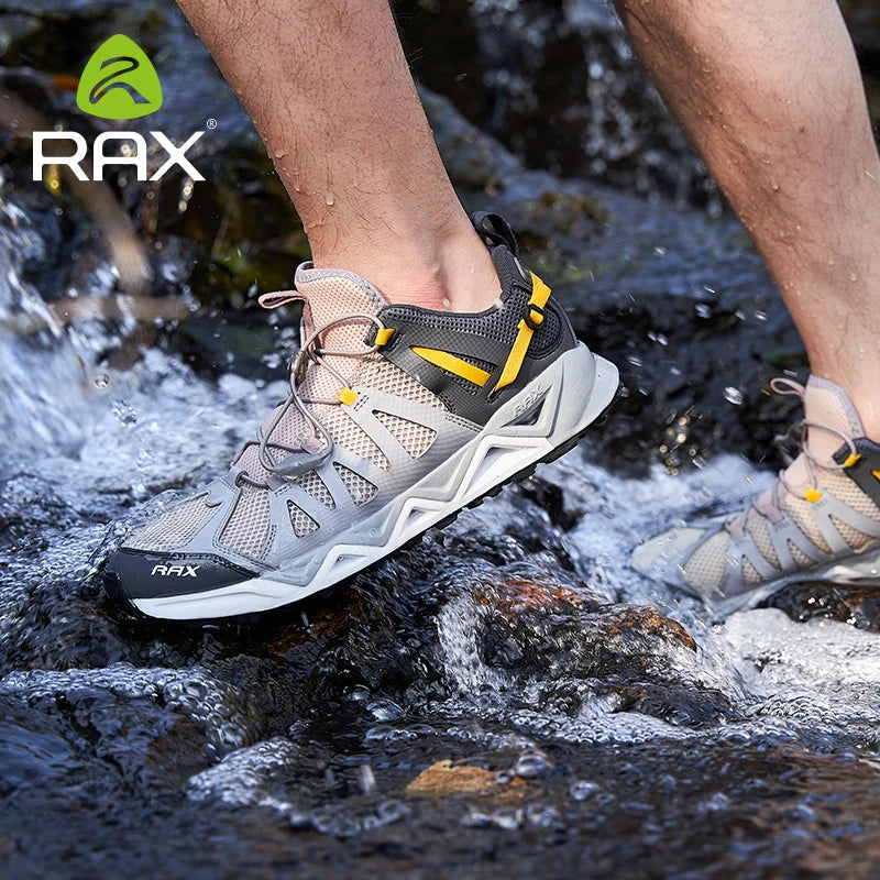 Rax Men Upstream Shoes Outdoor Trekking Wading Aqua Shoes Breathable Mesh Quick drying ankle women Sneakers walking Non-slip