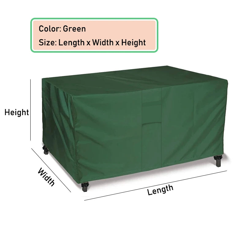 55 Sizes HEAVY DUTY Outdoor Waterproof Patio Furniture Set Cover Garden Rain Snow Wind-Proof Anti-UV Cover for Sofa Table Chair