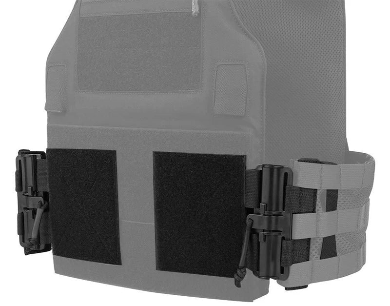 Vest Quick Release Buckle Set, Molle Quick Disconnect Side Entry Conversion with Hook Loop Fastener for Plate Carrier Outdoor Hu