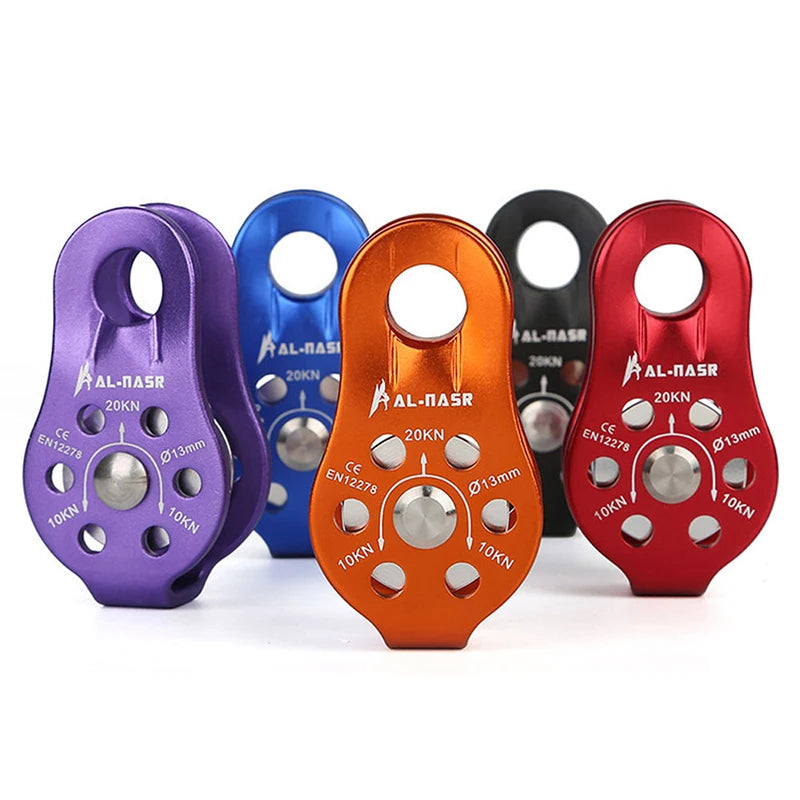 Rock Climbing Pulley Outdoor Tools Professional Fixed Sideplate Single Sheave Pulley Mountain Climbing Equipment