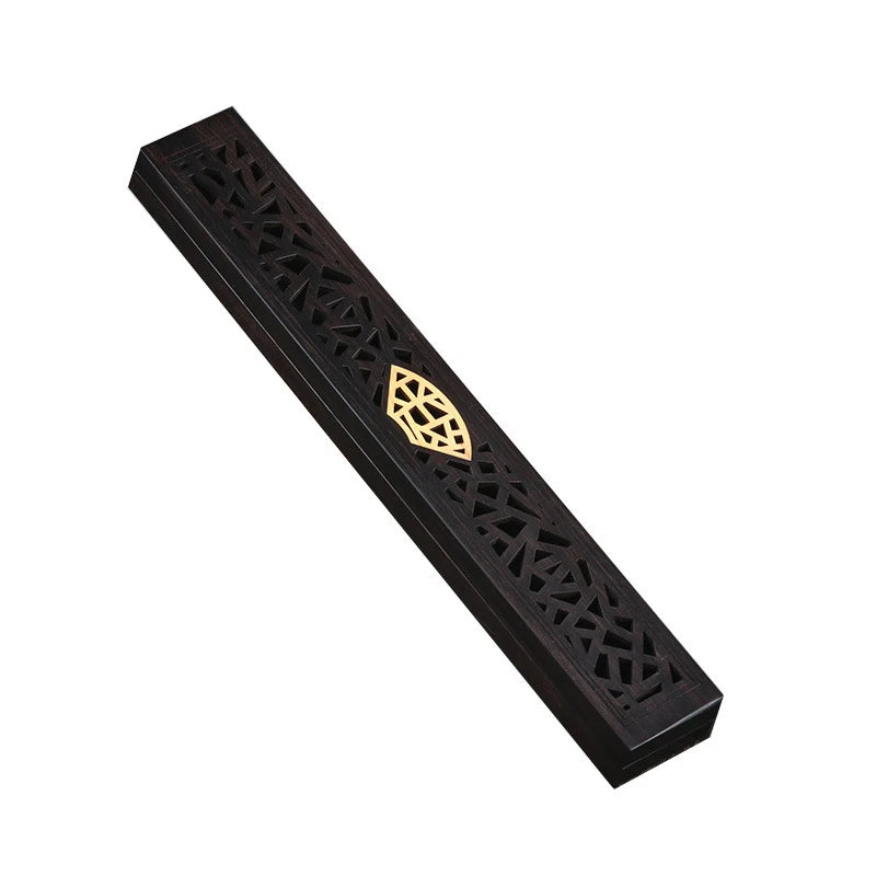 Handmade Creative Wood Aromatherapy Incense Stick Holder Hollow Incense Burner Wood Censer Box Wood Carving Crafts Chinese Gift