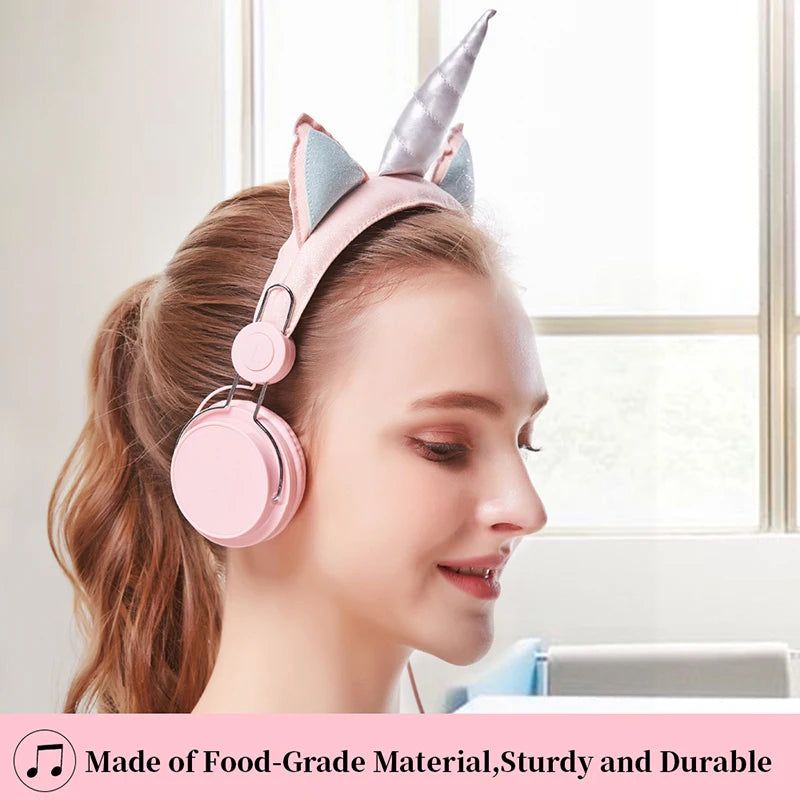 Luxury Style Headband Stereo Wired Headphones with Microphone Portable Headset for Mobile Phone iPhone Samsung girls