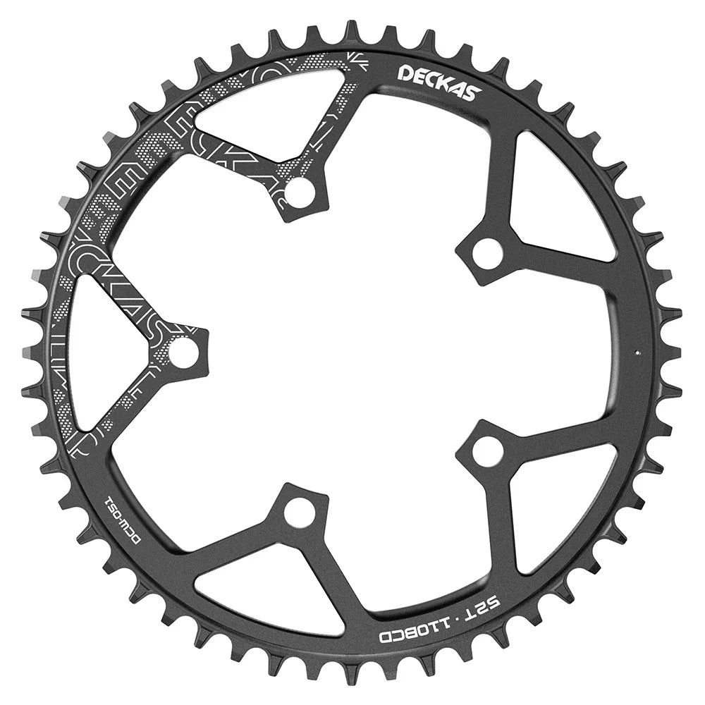 DECKAS 110BCD 130BCD Crown Chainring Narrow Wide Round Chain Ring 36T 38T 40T 42T 44T 46T 48T 50T 52T 54T 56T 58T Sprocket