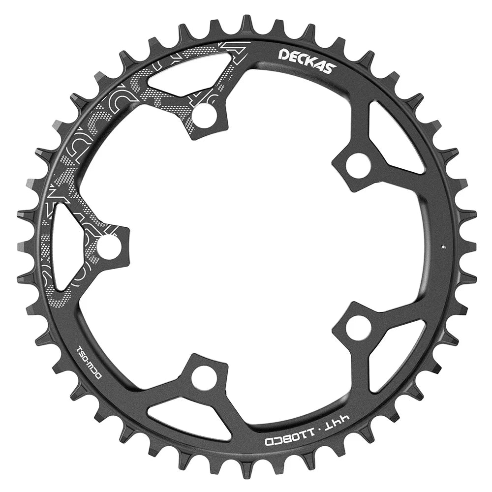 DECKAS 110BCD 130BCD Crown Chainring Narrow Wide Round Chain Ring 36T 38T 40T 42T 44T 46T 48T 50T 52T 54T 56T 58T Sprocket