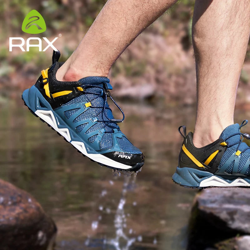 Rax Men Upstream Shoes Outdoor Trekking Wading Aqua Shoes Breathable Mesh Quick drying ankle women Sneakers walking Non-slip