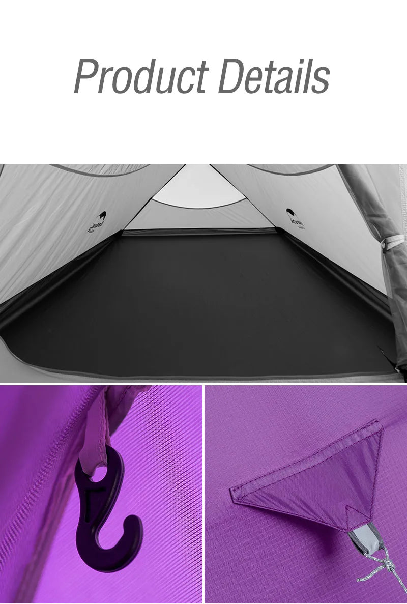 Naturehike Cloud Up 2 Tent Ultralight Camping Tent Double Layer Waterproof Tent Outdoor Hiking Backpacking Tent With Free Mat