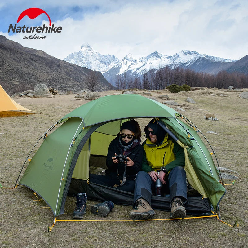 Naturehike Cloud Peak 2 Camping Tent 2-Person 20D Waterproof Ultralight Outdoor Travel Double Layer Tent 4-Season Use