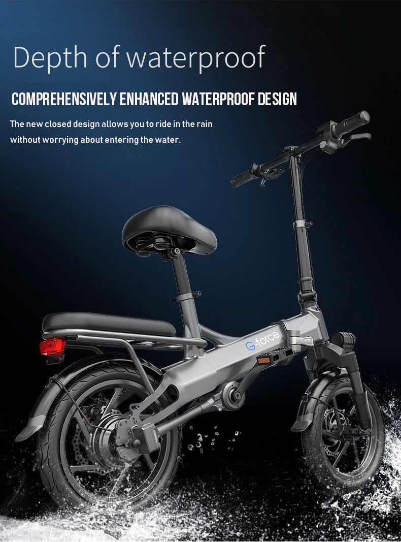 14 inch chainless electric folding bicycle Substitute shaft drive Mini electric bicycle City ebike