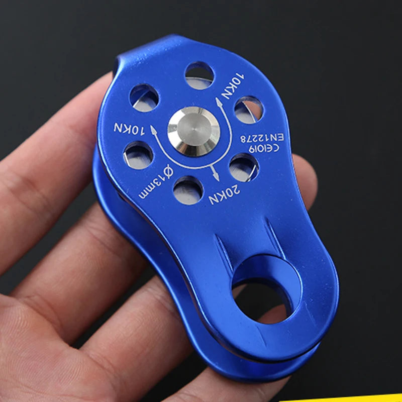 Rock Climbing Pulley Outdoor Tools Professional Fixed Sideplate Single Sheave Pulley Mountain Climbing Equipment