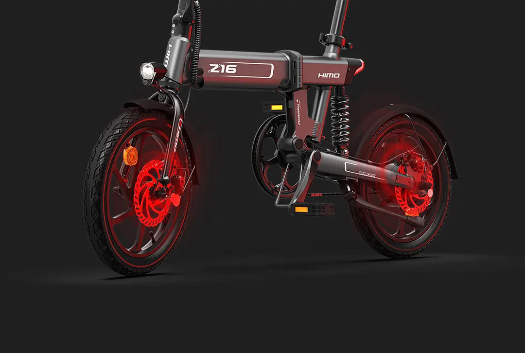 HIMO Z16 fold electric bicycle Urban lithium battery scooter 36v250w rear wheel drive motor Soft tail frame electric bike