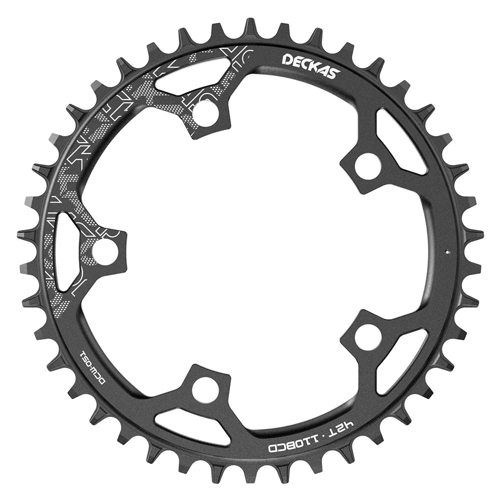 DECKAS 110BCD 130BCD Crown Chainring Narrow Wide Round Chain Ring 36T 38T 40T 42T 44T 46T 48T 50T 52T 54T 56T 58T Sprocket