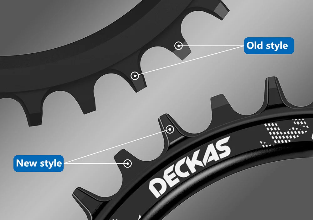 DECKAS 110BCD 130BCD Crown Chainring Narrow Wide Round Chain Ring 36T 38T 40T 42T 44T 46T 48T 50T 52T 54T 56T 58T Sprocket