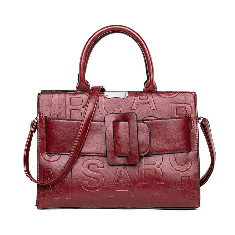 Structured Women’s Fashion Satchel with Multi-Compartment Design