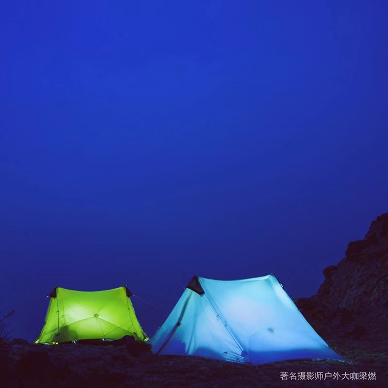 FLAME'S CREED LanShan  2021 New Version 220cm  Ultralight Camping  2 Person 3 Season 15D Silnylon Rodless Tent