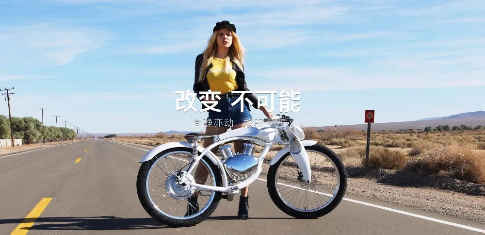 E-BIKE Munro 2.0 Electric motorbike 48V lithium battery Luxury smart electric motorcycle 26 inch emotor Electric transport ebike