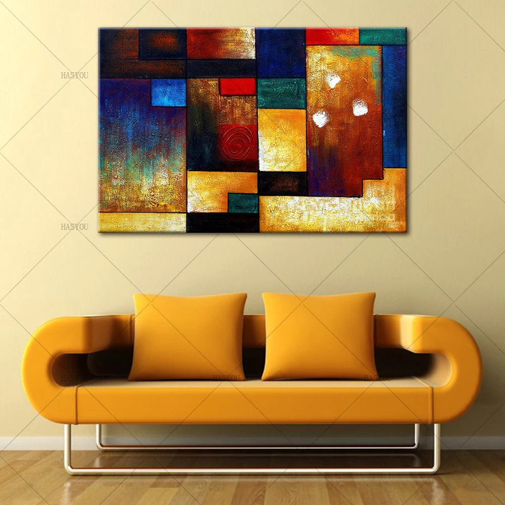 Unframed Decorative Pictures Modern Abstract Oil Painting On Canvas Handmade Art Picture Decor Modular Wall Art For Home Room