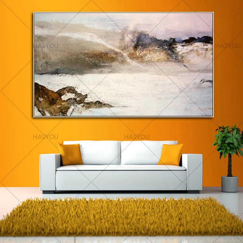 Unframed handpainting abstract sea Oil Painting Canvas Wall Painting For Living Room Decorations wall picture art gift