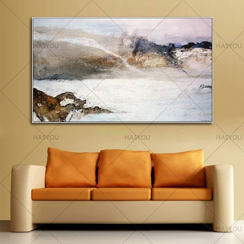 Unframed handpainting abstract sea Oil Painting Canvas Wall Painting For Living Room Decorations wall picture art gift