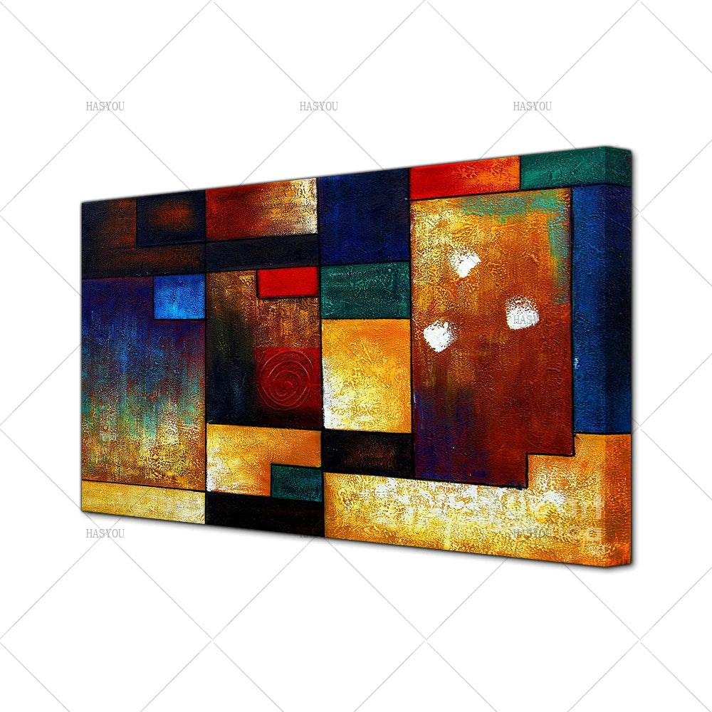 Unframed Decorative Pictures Modern Abstract Oil Painting On Canvas Handmade Art Picture Decor Modular Wall Art For Home Room