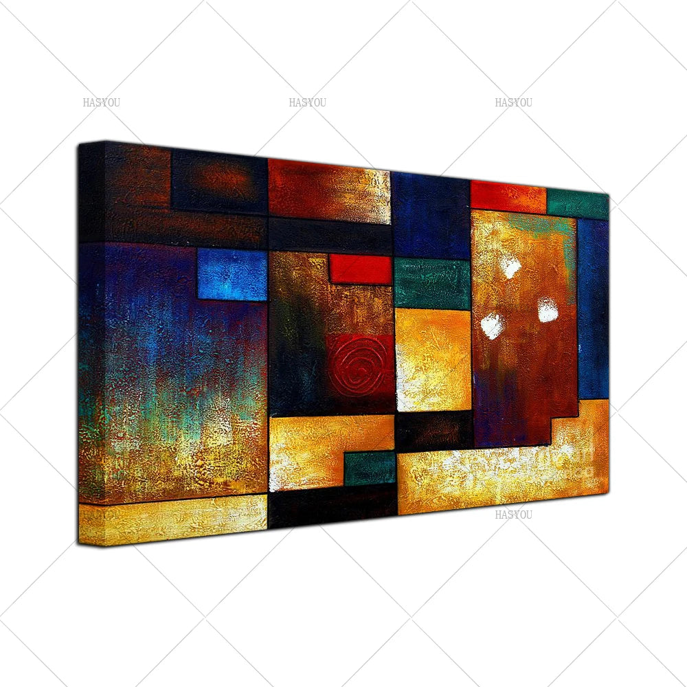 Unframed Decorative Pictures Modern Abstract Oil Painting On Canvas Handmade Art Picture Decor Modular Wall Art For Home Room