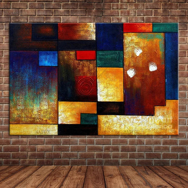 Unframed Decorative Pictures Modern Abstract Oil Painting On Canvas Handmade Art Picture Decor Modular Wall Art For Home Room