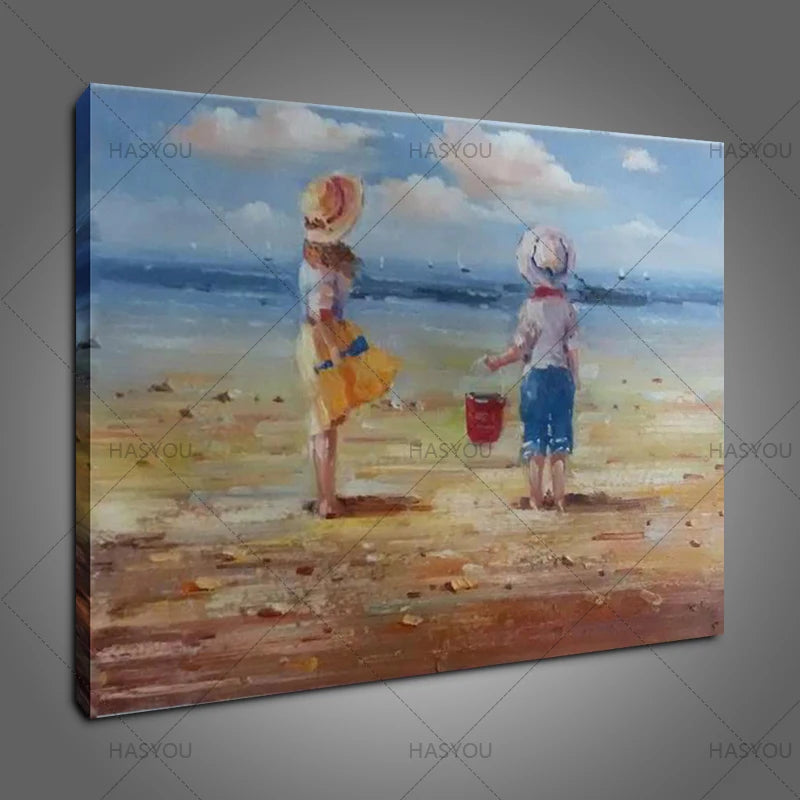 Newest Artist Painting Handmade High Quality Sky Oil Painting On Canvas Wholesale Unique sea Abstract Landscape Paintings