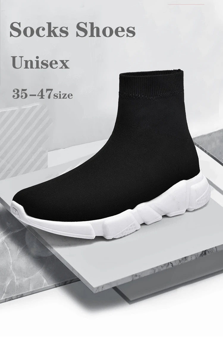 35-47 Socks Shoes For Women 2024 Sneakers Summer Ladies Slip On Black Flat Woman Barefoot Shoe Unisex Men Footwear Spring tennis