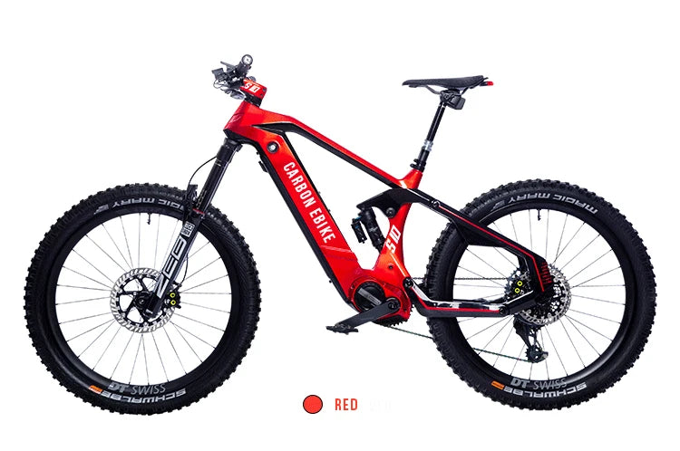 27.5 Full shock AM mountain bike Bafang mid-motor carbon fiber frame lithium battery cross-country electric power assisted E-MTB