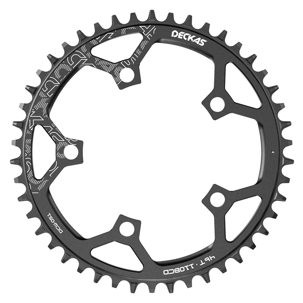 DECKAS 110BCD 130BCD Crown Chainring Narrow Wide Round Chain Ring 36T 38T 40T 42T 44T 46T 48T 50T 52T 54T 56T 58T Sprocket