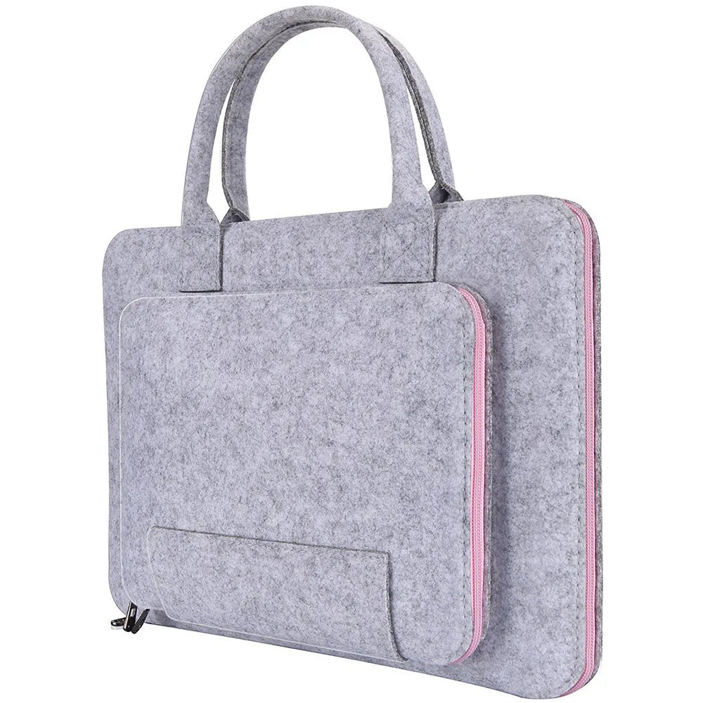 11/13/15.6/17 Inch Laptop Bag, Felt Laptop Sleeve Notebook Computer Case Carrying Bag Pouch with Handle for  Asus / Lenovo