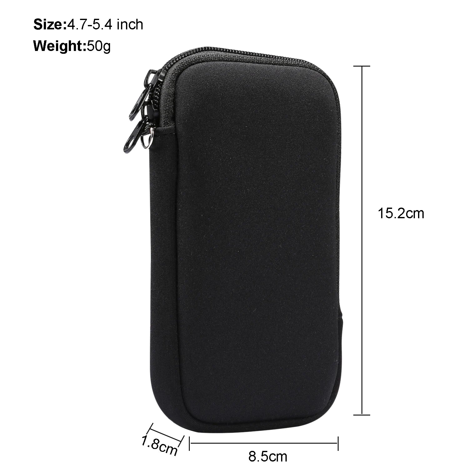 Universal Neoprene Mobile Phone Bag Case With Shoulder Strap For iPhone Samsung Galaxy Xiaomi Huawei Honor Oppo Shockproof Pouch