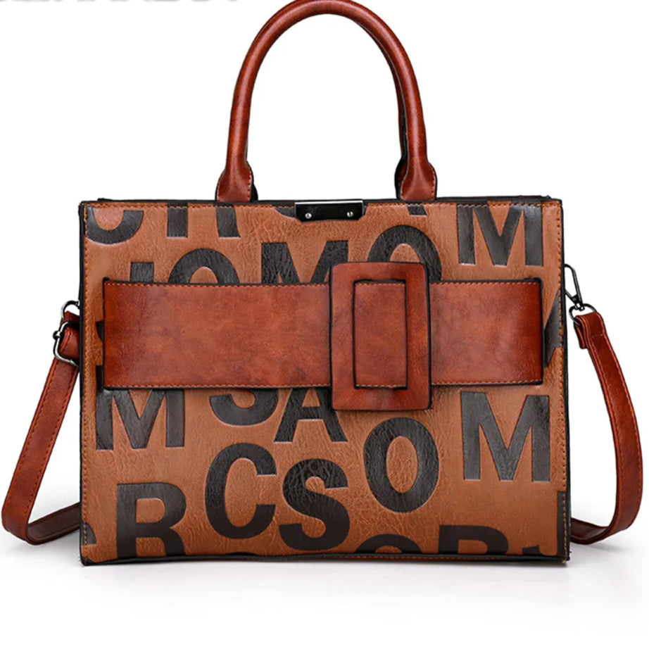 Structured Women’s Fashion Satchel with Multi-Compartment Design