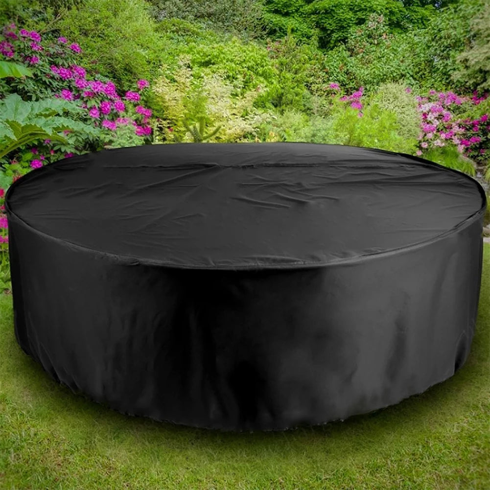 Outdoor Garden Furniture Cover Round Table Chair Set Waterproof Oxford Wicker Sofa Protection Patio Rain Snow Dustproof Covers