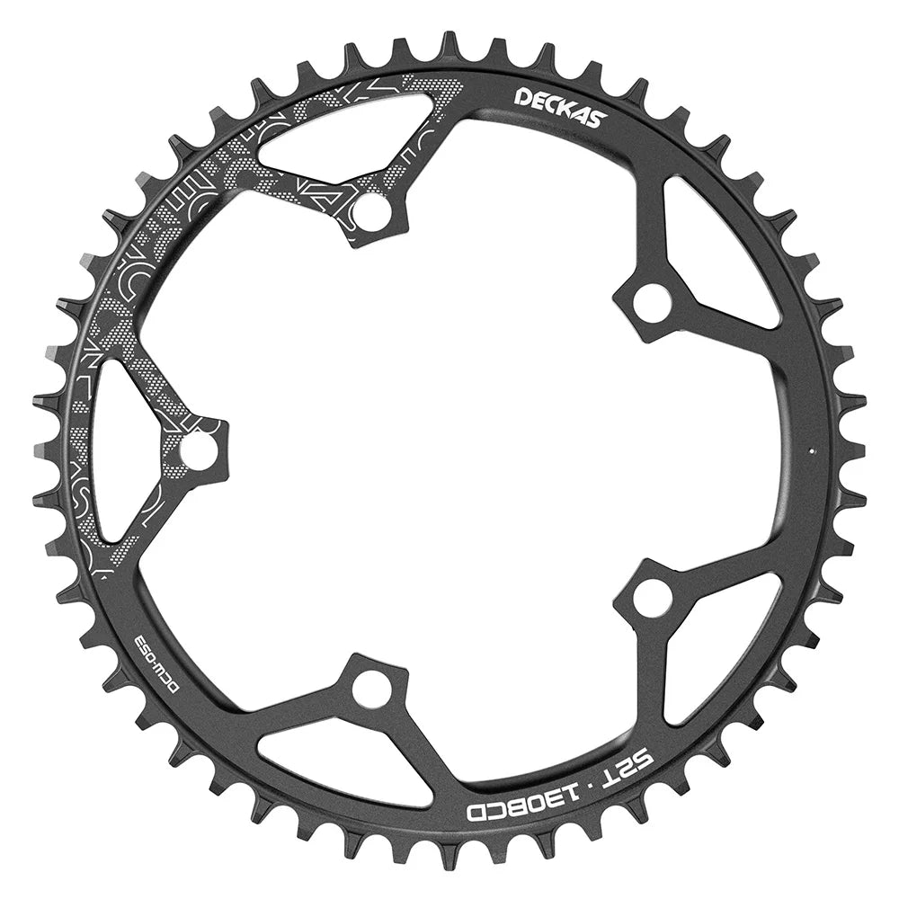 DECKAS 110BCD 130BCD Crown Chainring Narrow Wide Round Chain Ring 36T 38T 40T 42T 44T 46T 48T 50T 52T 54T 56T 58T Sprocket