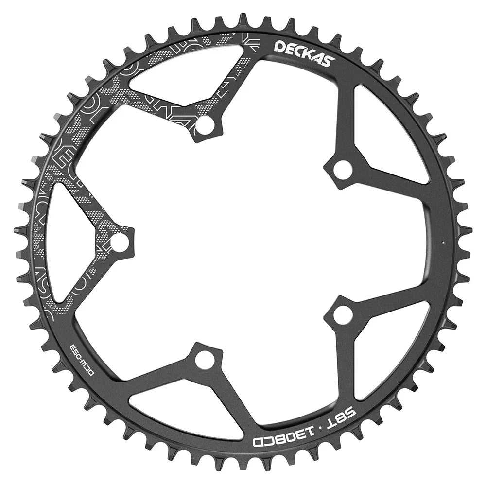 DECKAS 110BCD 130BCD Crown Chainring Narrow Wide Round Chain Ring 36T 38T 40T 42T 44T 46T 48T 50T 52T 54T 56T 58T Sprocket