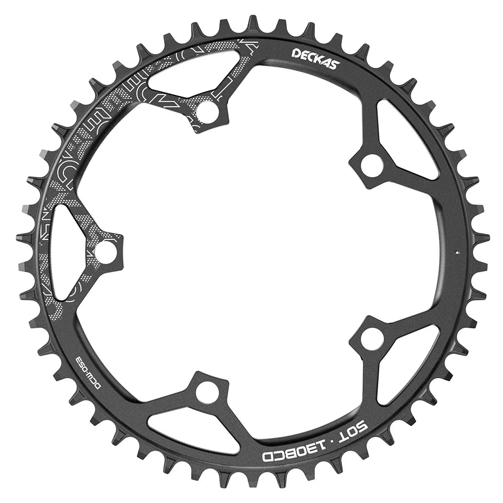 DECKAS 110BCD 130BCD Crown Chainring Narrow Wide Round Chain Ring 36T 38T 40T 42T 44T 46T 48T 50T 52T 54T 56T 58T Sprocket